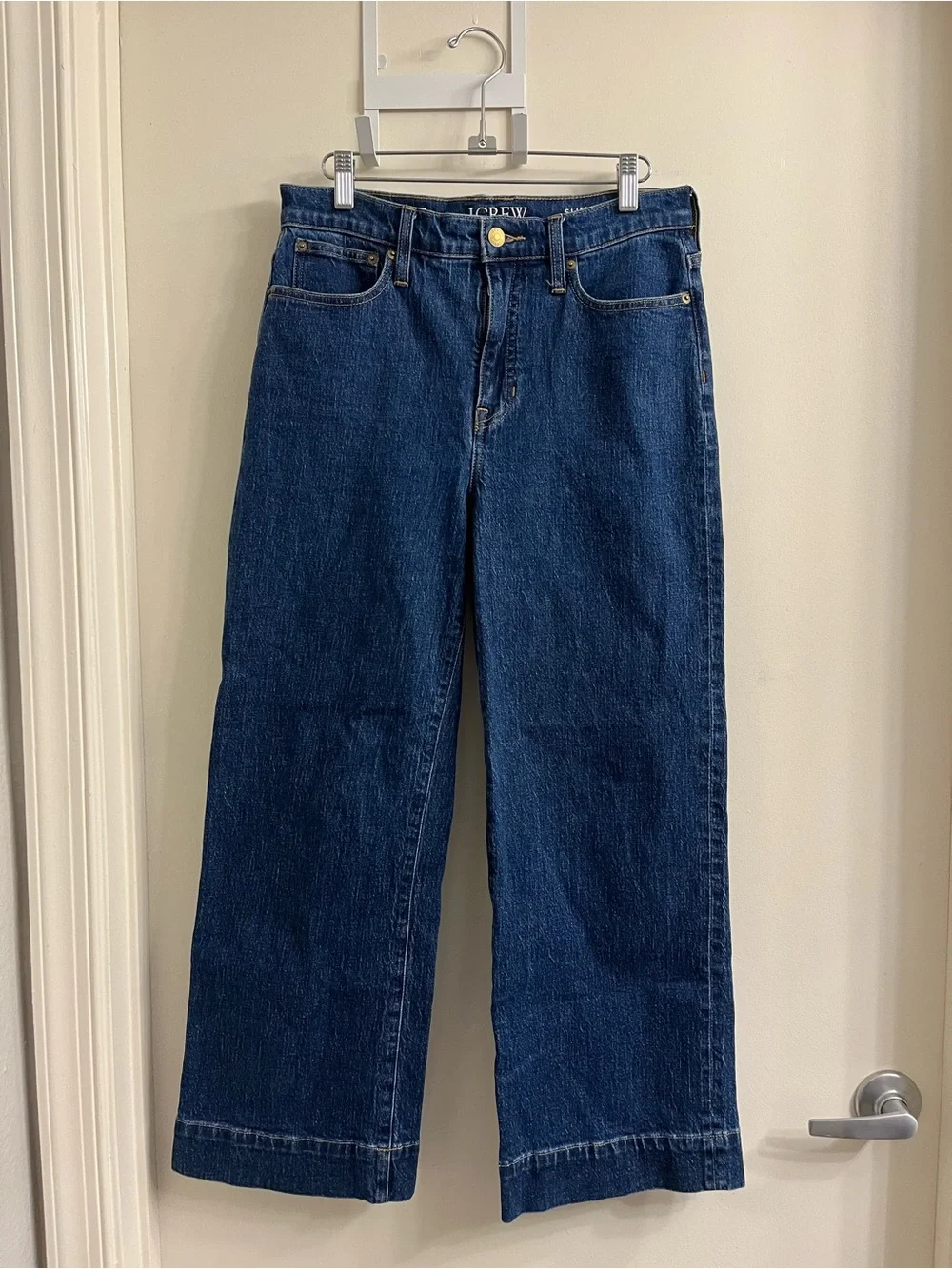 J. Crew Slim Wide Leg Jeans Brick Lane Size 27